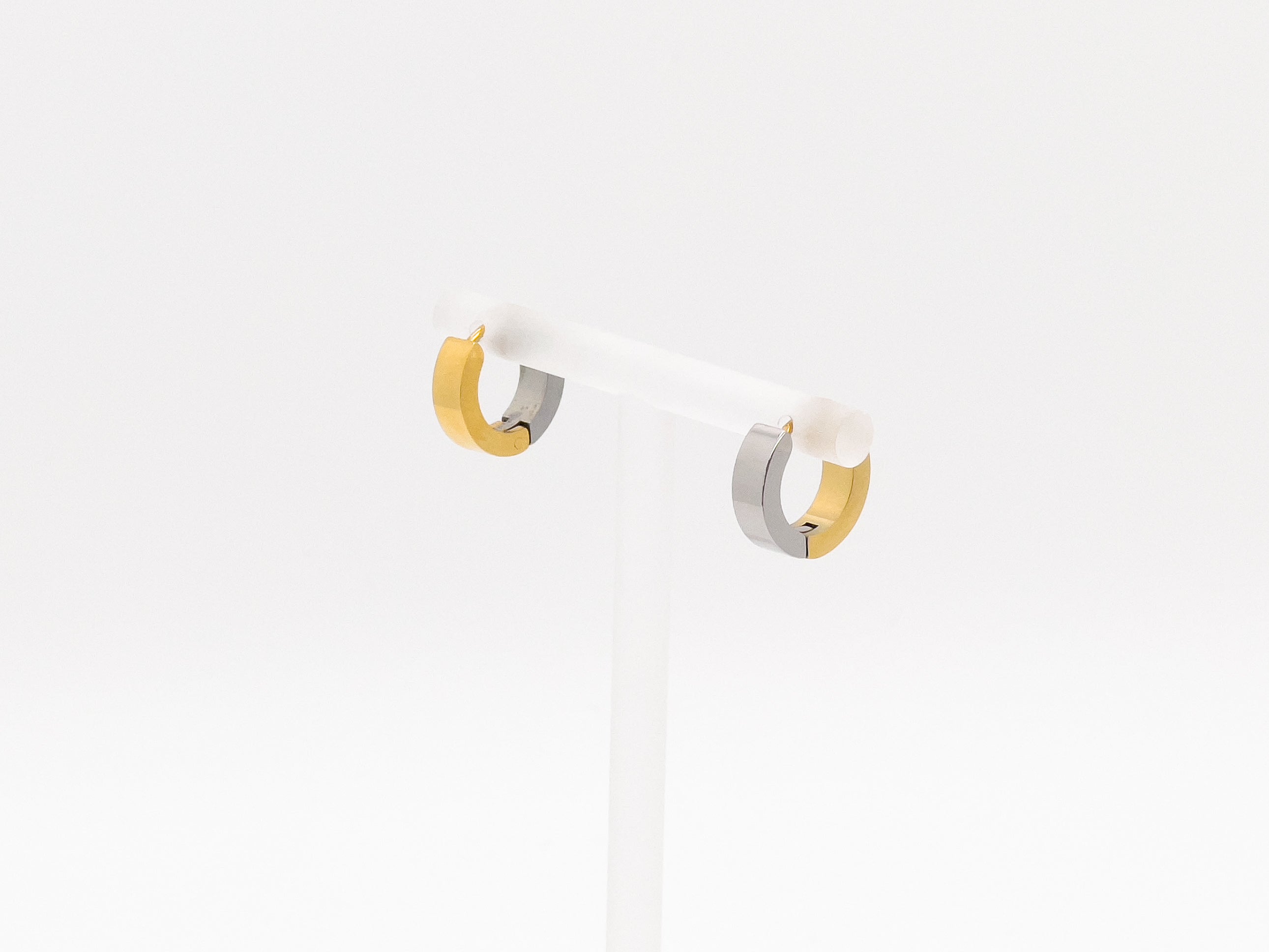 Lavish Charm Gold and Silver Bold Hoop Earrings - Fashion Jewelry  | Chic Chic Bon