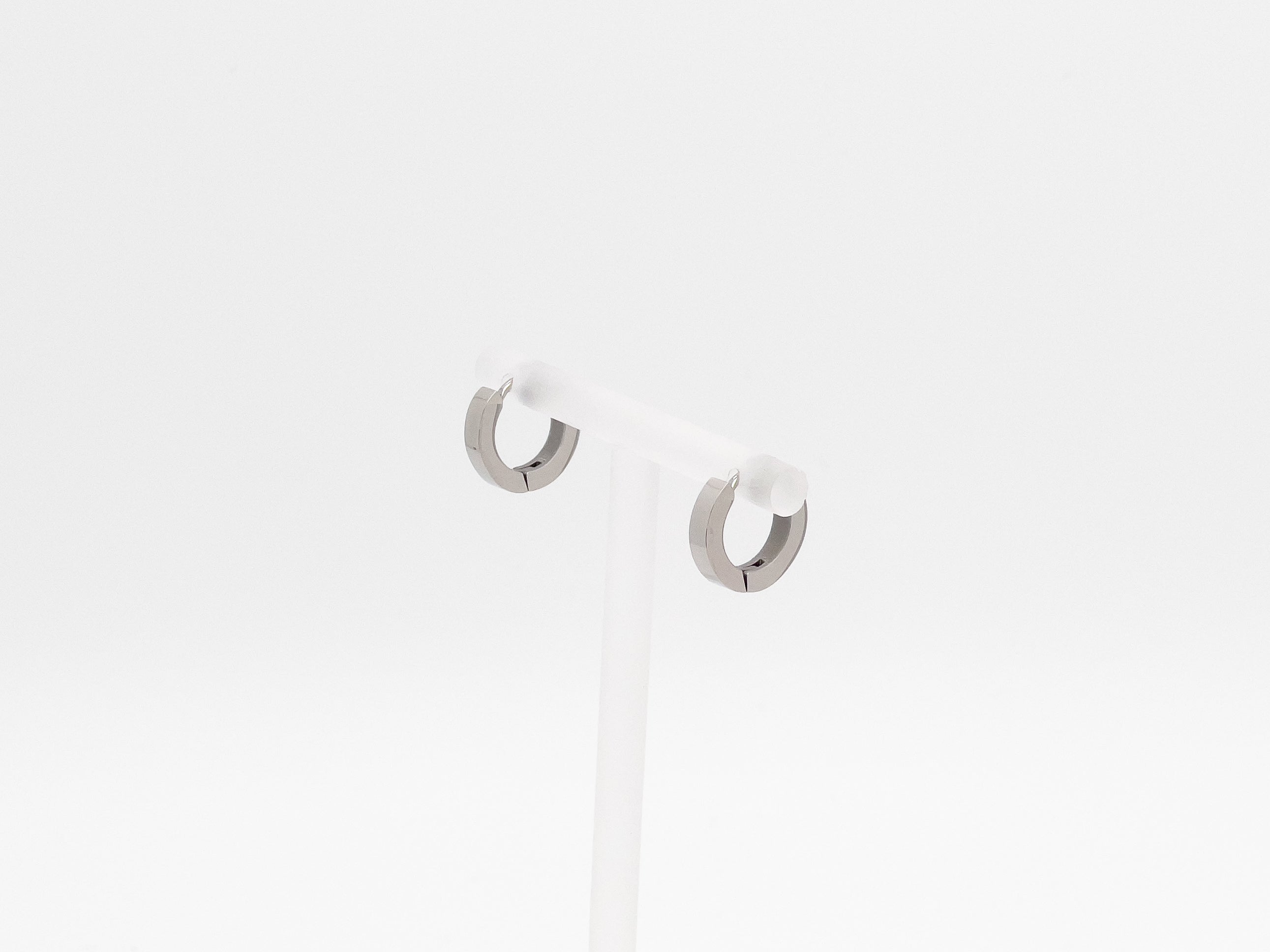 Lavish Charm Silver Bold Hoop Earrings - Fashion Jewelry  | Chic Chic Bon