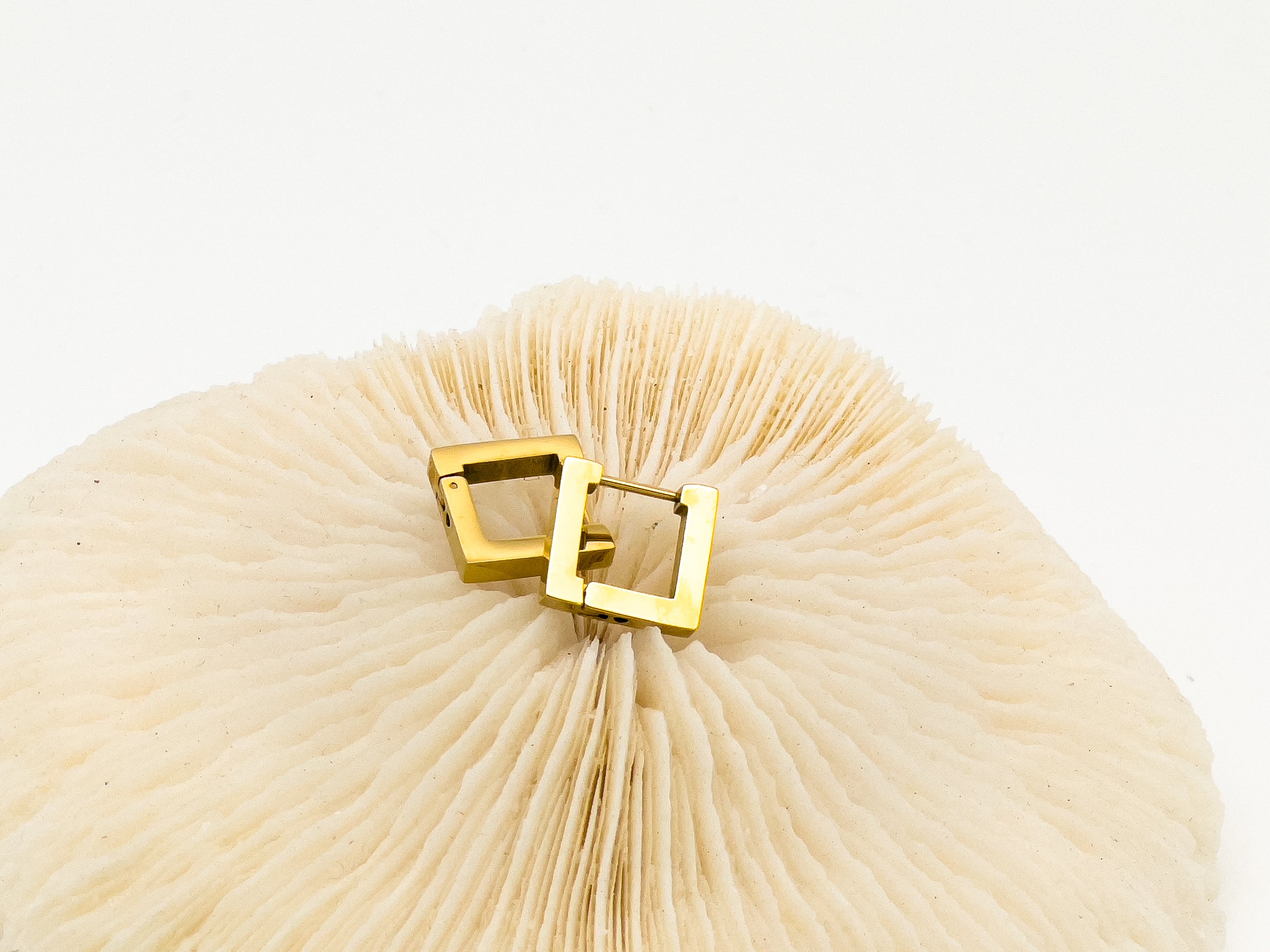 Square Things Up Hinged Hoop Earrings - Fashion Jewelry  | Chic Chic Bon
