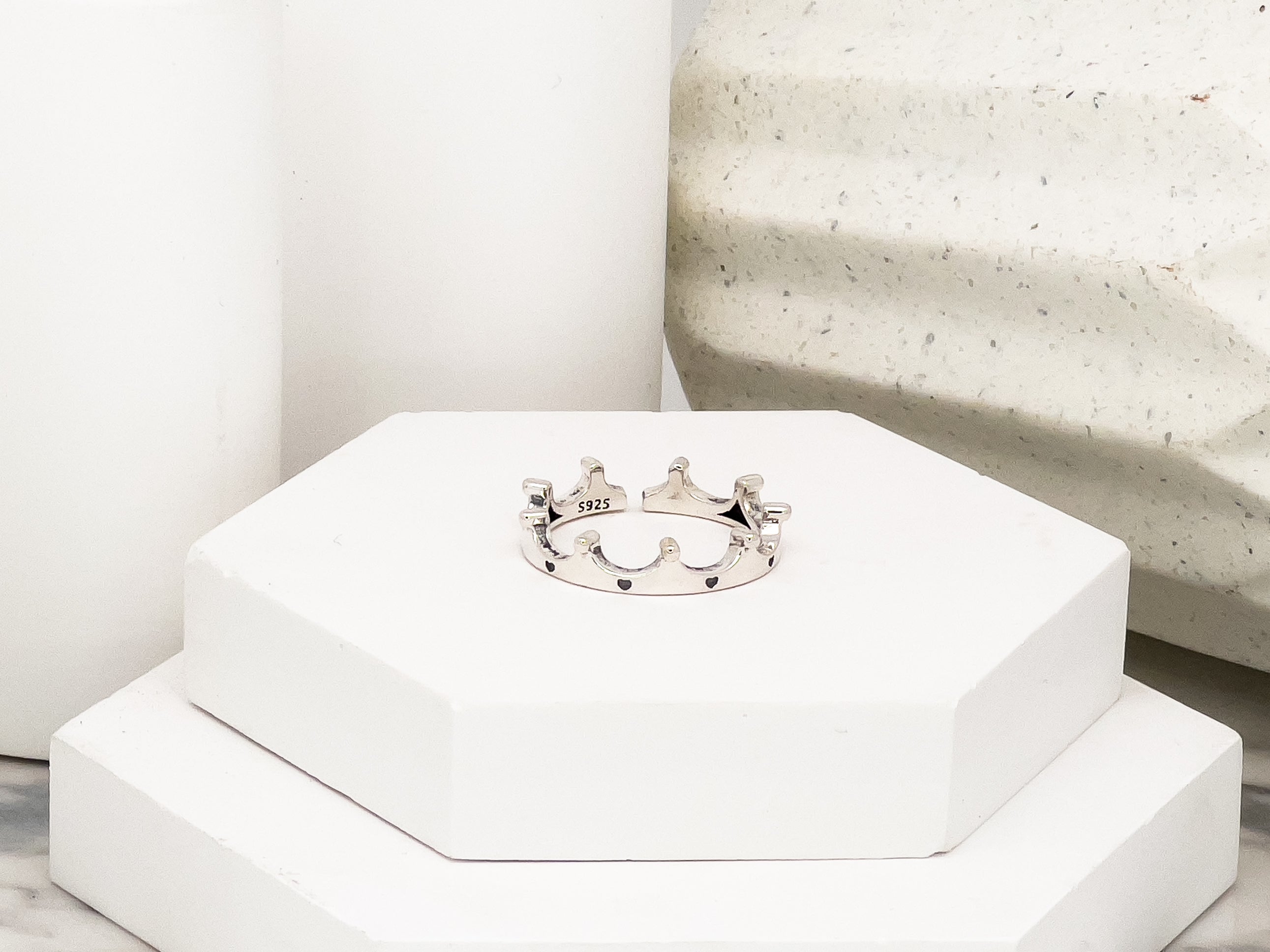 The Silver Crown Adjustable Ring - Everyday Jewelry | chic chic bon