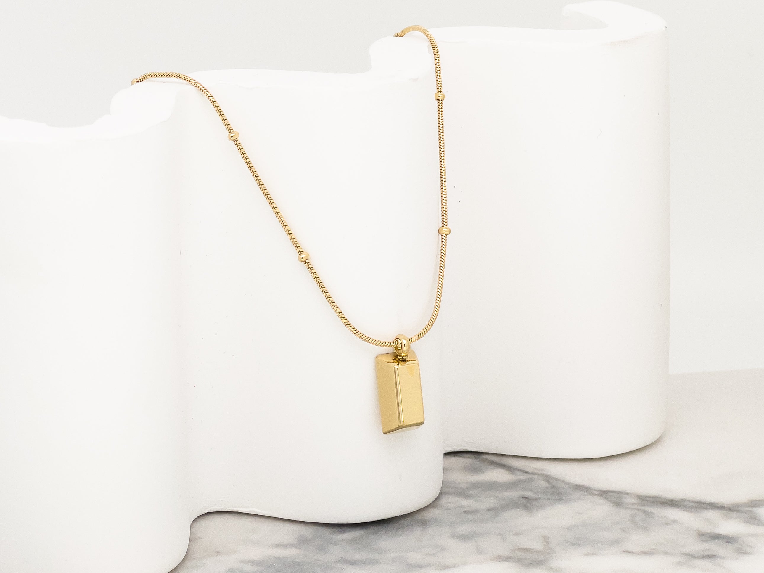 Maison Gold Nugget Pendant Necklace - Everyday Jewelry - Chic Chic Bon