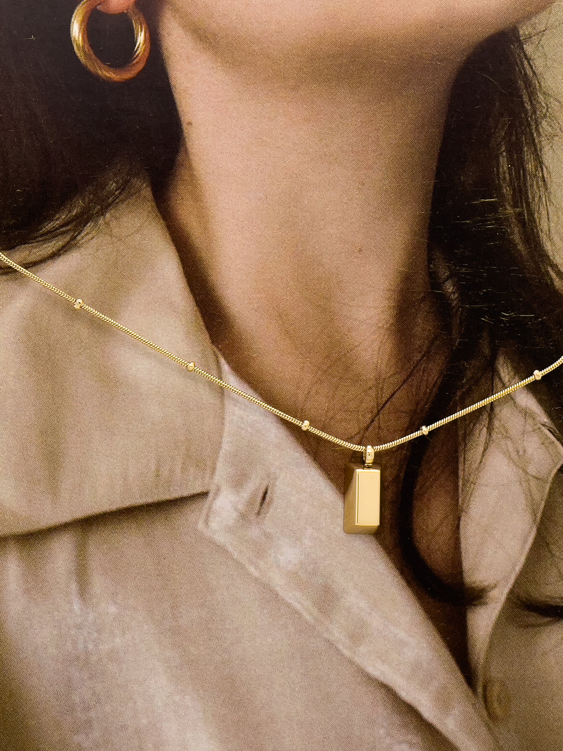 Maison Gold Nugget Pendant Necklace - Everyday Jewelry - Chic Chic Bon