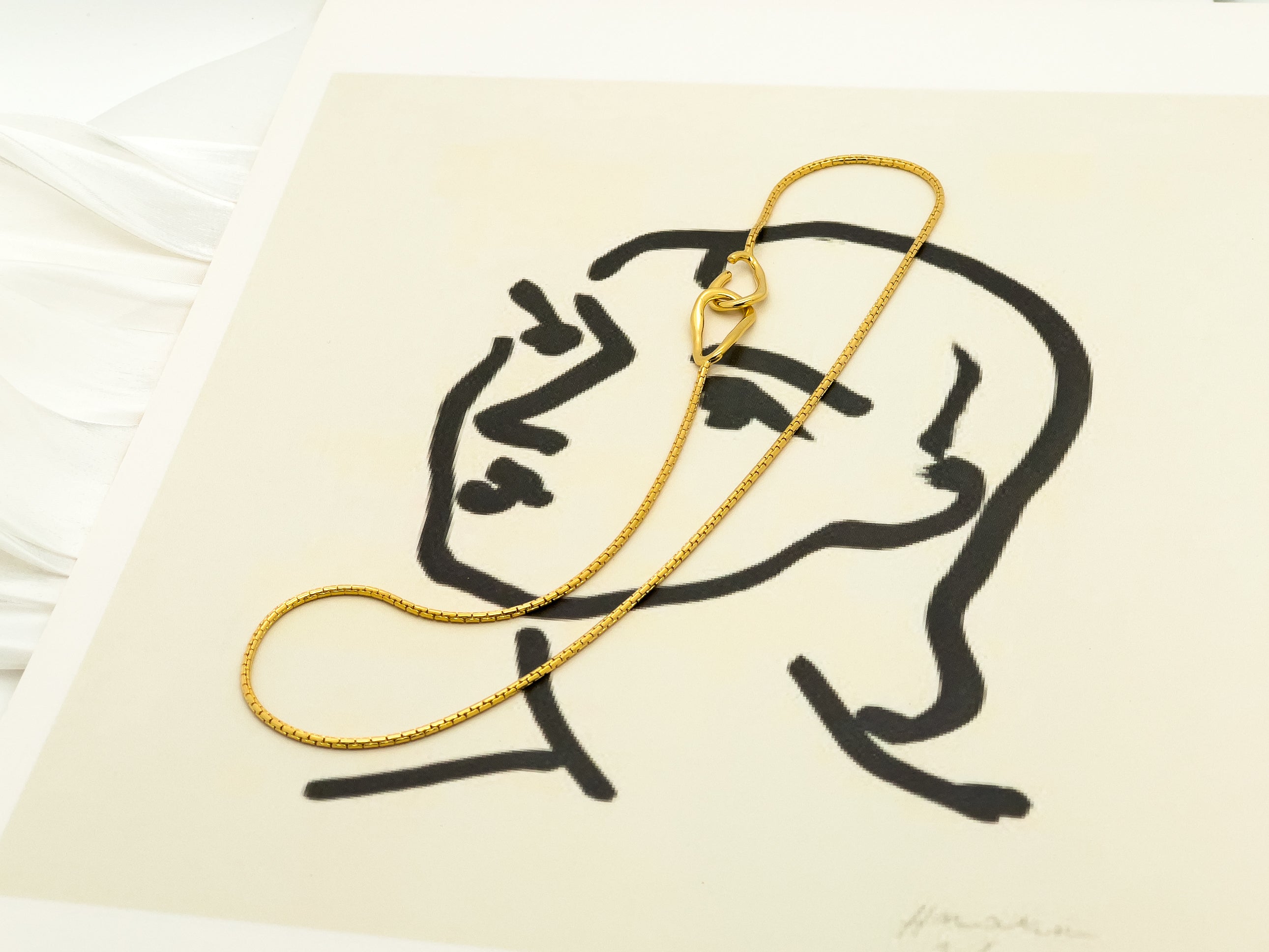 Kaia Style Snake Gold Chain Necklace - Fashion Jewelry | Chic Chic Bon